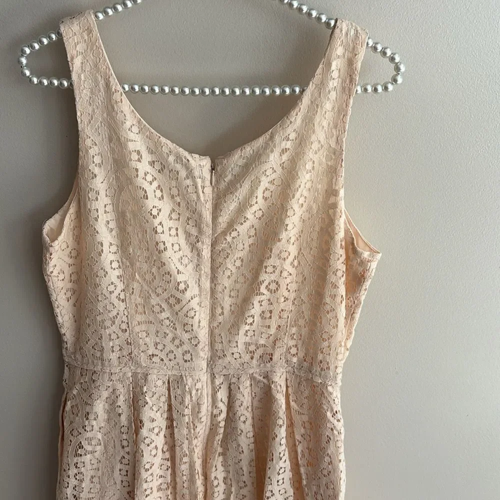 J. Crew Cream Lace Dress size 8